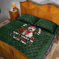 West Highland White Terrier Christmas Quilt Bed Set Xmas Holiday Patterns - Wonder Print Shop