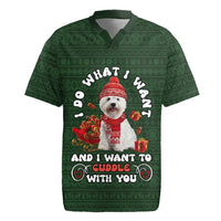 West Highland White Terrier Christmas Rugby Jersey Xmas Holiday Patterns - Wonder Print Shop