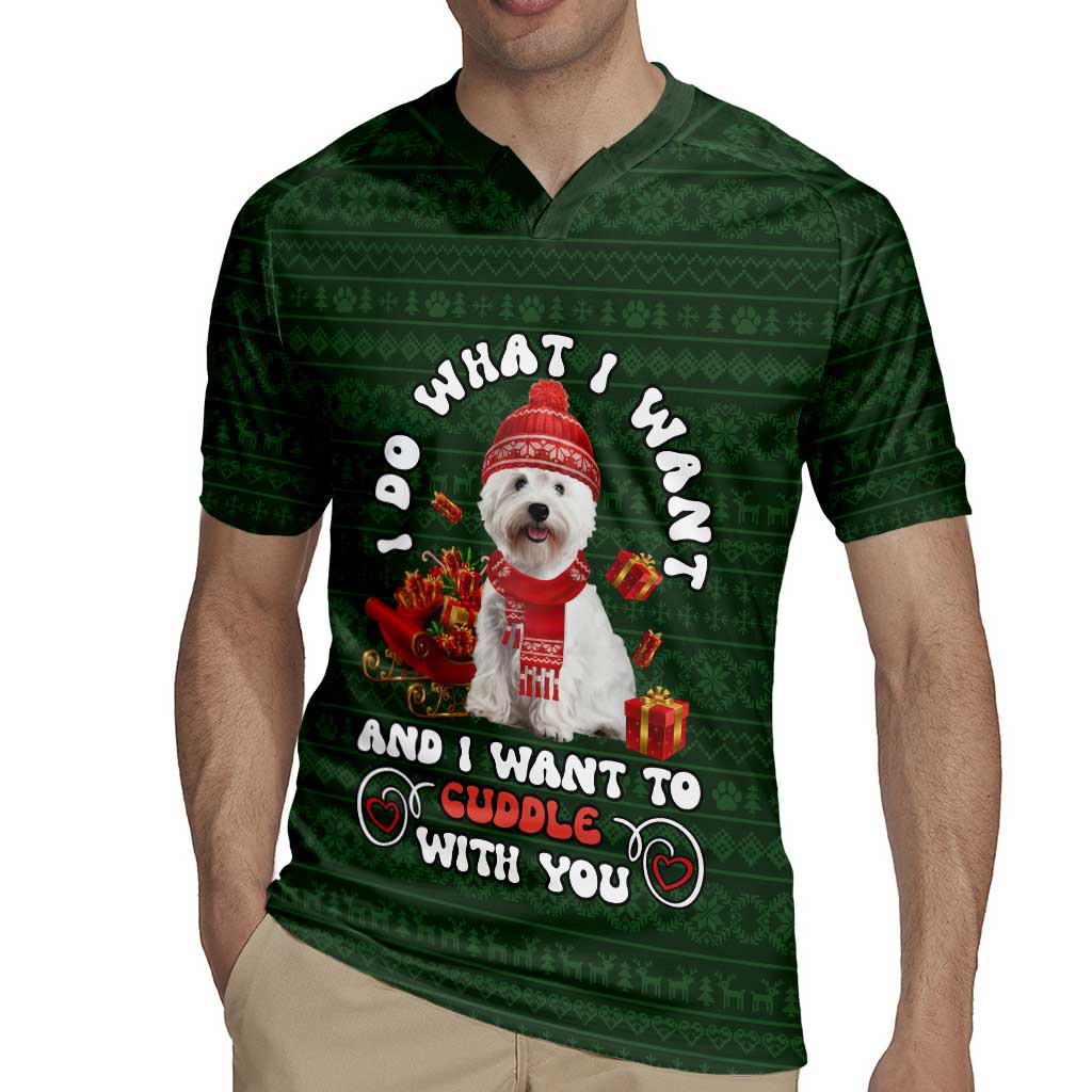 West Highland White Terrier Christmas Rugby Jersey Xmas Holiday Patterns - Wonder Print Shop