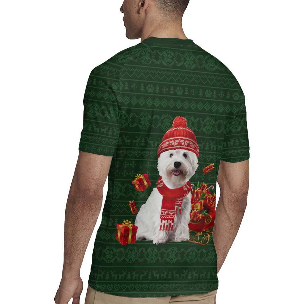 West Highland White Terrier Christmas Rugby Jersey Xmas Holiday Patterns - Wonder Print Shop