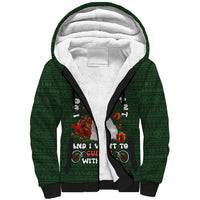 West Highland White Terrier Christmas Sherpa Hoodie Xmas Holiday Patterns - Wonder Print Shop