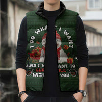 West Highland White Terrier Christmas Sleeveless Puffer Jacket Xmas Holiday Patterns - Wonder Print Shop