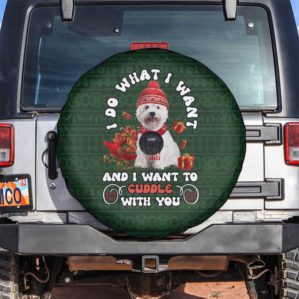 West Highland White Terrier Christmas Spare Tire Cover Xmas Holiday Patterns - Wonder Print Shop