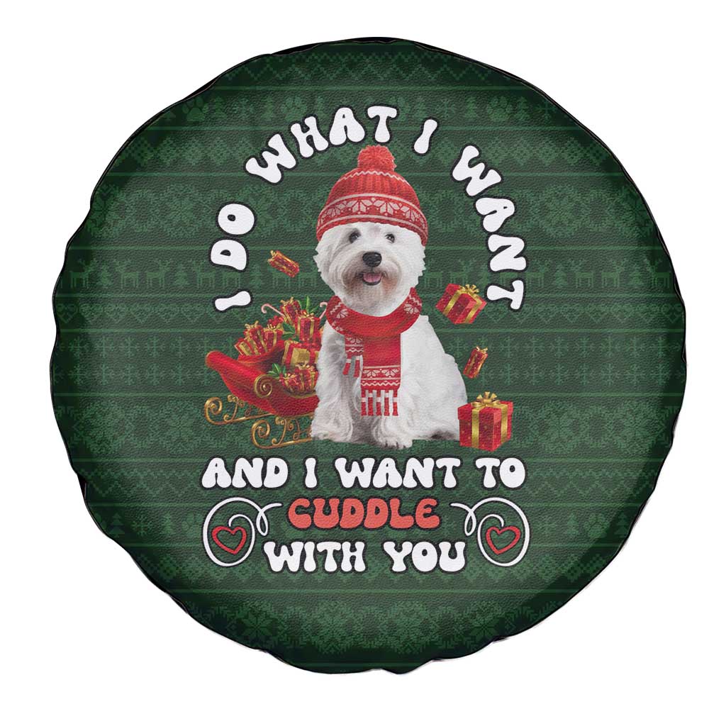 West Highland White Terrier Christmas Spare Tire Cover Xmas Holiday Patterns - Wonder Print Shop