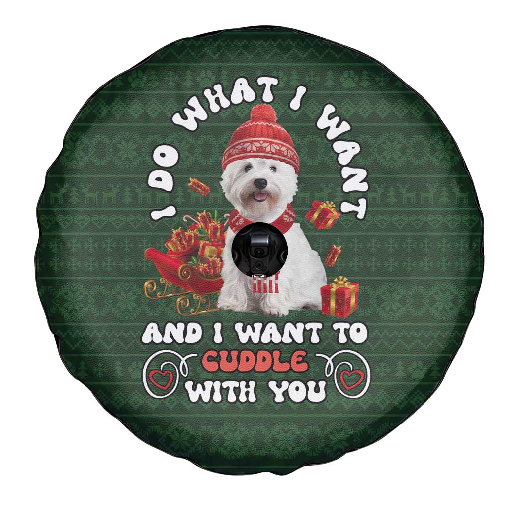 West Highland White Terrier Christmas Spare Tire Cover Xmas Holiday Patterns - Wonder Print Shop