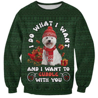 West Highland White Terrier Christmas Sweatshirt Xmas Holiday Patterns - Wonder Print Shop
