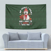 West Highland White Terrier Christmas Tapestry Xmas Holiday Patterns - Wonder Print Shop