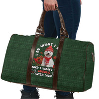 West Highland White Terrier Christmas Travel Bag Xmas Holiday Patterns - Wonder Print Shop