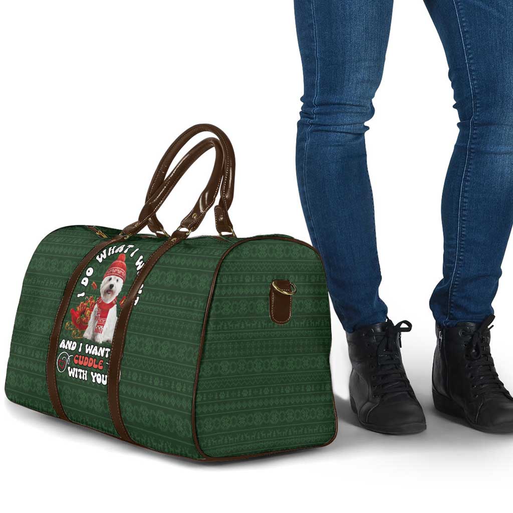 West Highland White Terrier Christmas Travel Bag Xmas Holiday Patterns - Wonder Print Shop