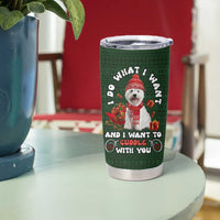 West Highland White Terrier Christmas Tumbler Cup Xmas Holiday Patterns - Wonder Print Shop