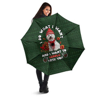 West Highland White Terrier Christmas Umbrella Xmas Holiday Patterns - Wonder Print Shop
