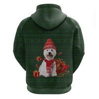 West Highland White Terrier Christmas Zip Hoodie Xmas Holiday Patterns - Wonder Print Shop
