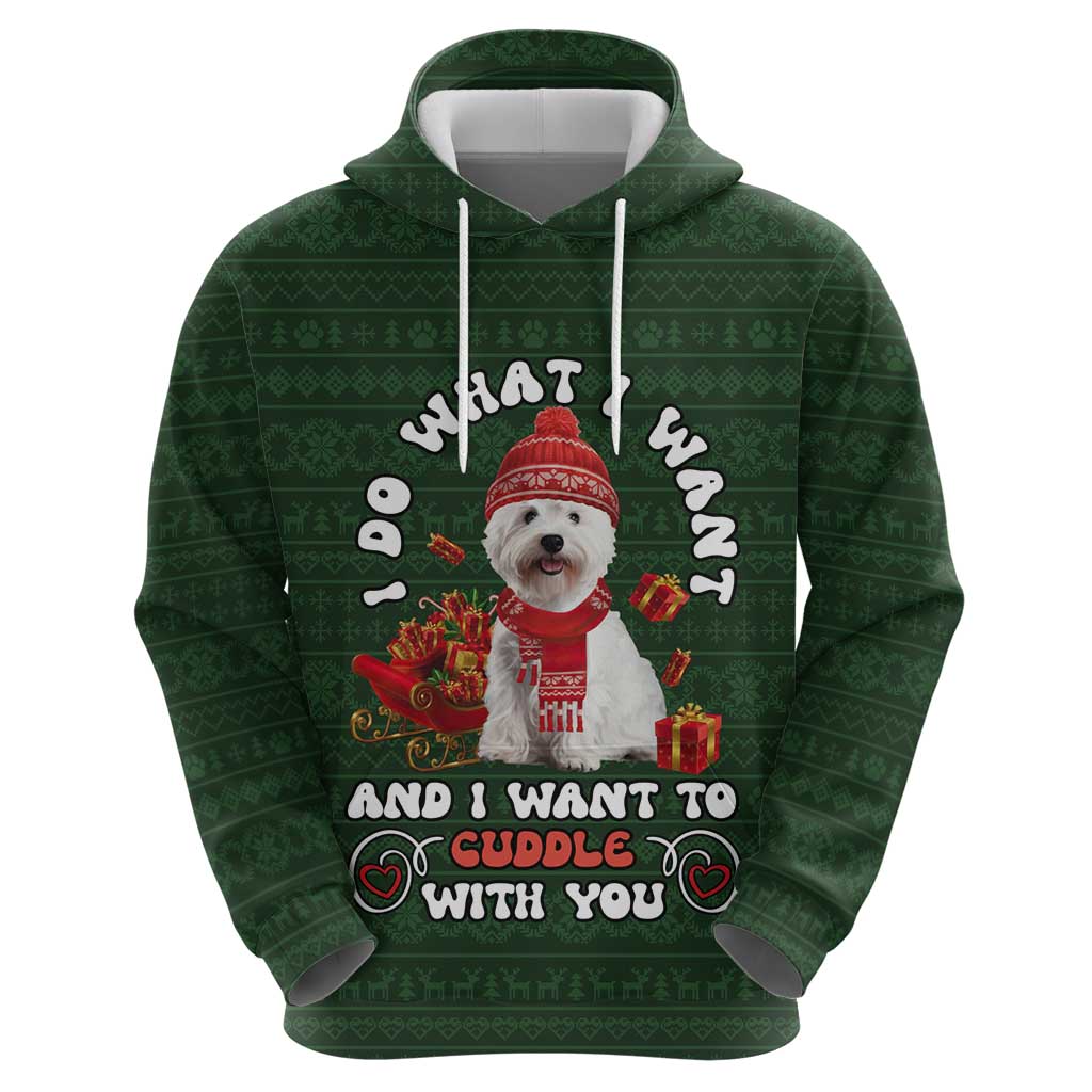 West Highland White Terrier Christmas Zip Hoodie Xmas Holiday Patterns - Wonder Print Shop