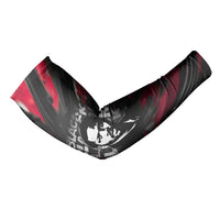 Steve Biko Arm Sleeves with Black Consciousness Portrait, Power Fist Symbol and Red-Black Freedom - Wonder Print Shop
