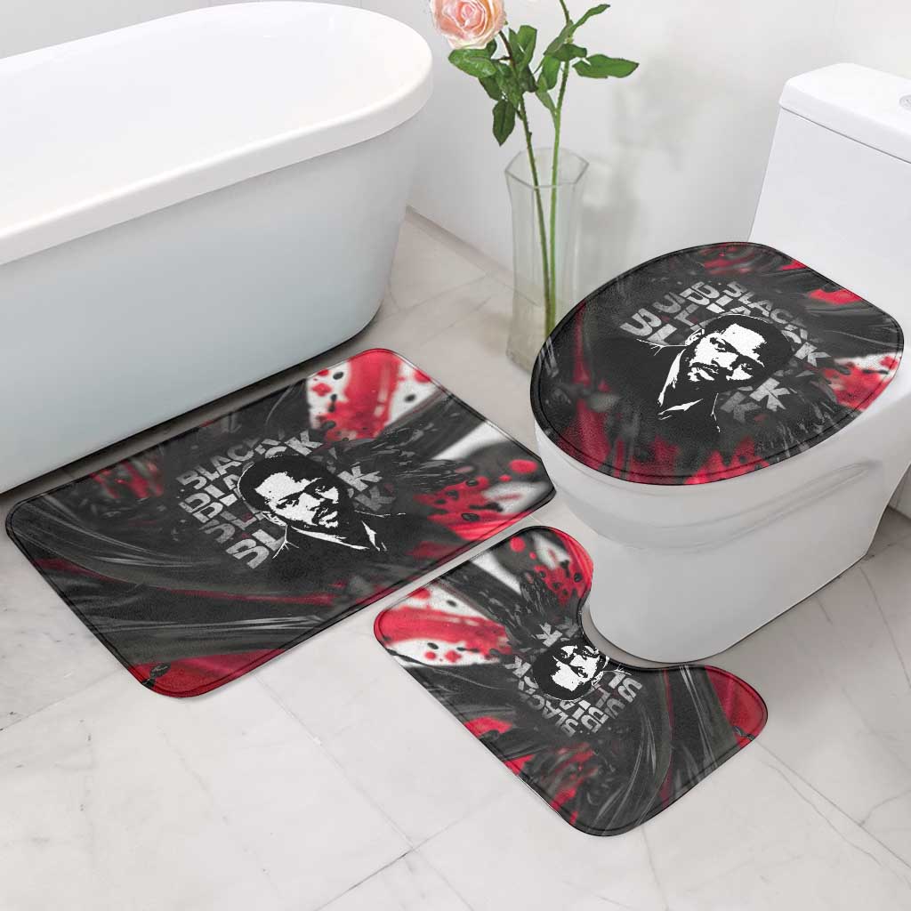 Steve Biko Bathroom Set with Black Consciousness Portrait, Power Fist Symbol and Red-Black Freedom - Wonder Print Shop