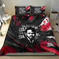 Steve Biko Bedding Set with Black Consciousness Portrait, Power Fist Symbol and Red-Black Freedom - Wonder Print Shop