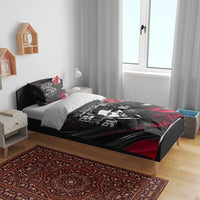 Steve Biko Bedding Set with Black Consciousness Portrait, Power Fist Symbol and Red-Black Freedom - Wonder Print Shop