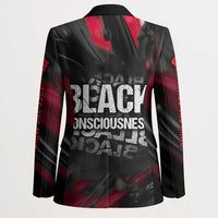 Steve Biko Blazer with Black Consciousness Portrait, Power Fist Symbol and Red-Black Freedom - Wonder Print Shop
