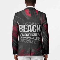 Steve Biko Blazer with Black Consciousness Portrait, Power Fist Symbol and Red-Black Freedom - Wonder Print Shop