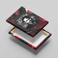 Steve Biko Canvas Wall Art with Black Consciousness Portrait, Power Fist Symbol and Red-Black Freedom - Wonder Print Shop
