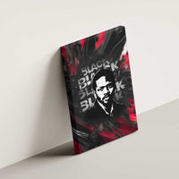 Steve Biko Canvas Wall Art with Black Consciousness Portrait, Power Fist Symbol and Red-Black Freedom - Wonder Print Shop