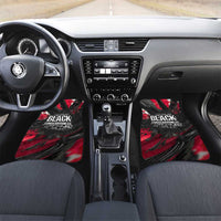 Steve Biko Car Mats with Black Consciousness Portrait, Power Fist Symbol and Red-Black Freedom - Wonder Print Shop