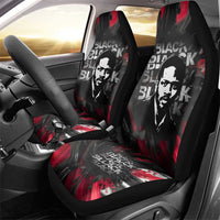 Steve Biko Car Seat Cover with Black Consciousness Portrait, Power Fist Symbol and Red-Black Freedom - Wonder Print Shop