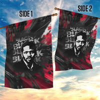 Steve Biko Garden Flag with Black Consciousness Portrait, Power Fist Symbol and Red-Black Freedom - Wonder Print Shop