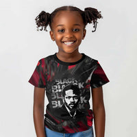 Steve Biko Kid T shirt with Black Consciousness Portrait, Power Fist Symbol and Red-Black Freedom - Wonder Print Shop