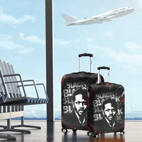 Steve Biko Luggage Cover with Black Consciousness Portrait, Power Fist Symbol and Red-Black Freedom - Wonder Print Shop