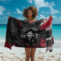 Steve Biko Sarong with Black Consciousness Portrait, Power Fist Symbol and Red-Black Freedom - Wonder Print Shop