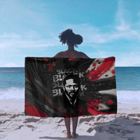 Steve Biko Sarong with Black Consciousness Portrait, Power Fist Symbol and Red-Black Freedom - Wonder Print Shop