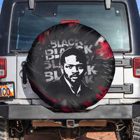 Steve Biko Spare Tire Cover with Black Consciousness Portrait, Power Fist Symbol and Red-Black Freedom - Wonder Print Shop