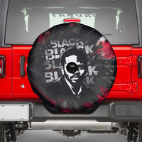 Steve Biko Spare Tire Cover with Black Consciousness Portrait, Power Fist Symbol and Red-Black Freedom - Wonder Print Shop