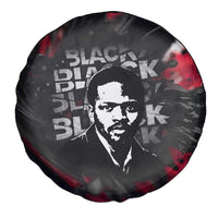 Steve Biko Spare Tire Cover with Black Consciousness Portrait, Power Fist Symbol and Red-Black Freedom - Wonder Print Shop