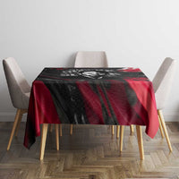 Steve Biko Tablecloth with Black Consciousness Portrait, Power Fist Symbol and Red-Black Freedom - Wonder Print Shop