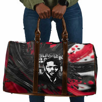 Steve Biko Travel Bag with Black Consciousness Portrait, Power Fist Symbol and Red-Black Freedom - Wonder Print Shop