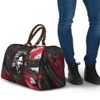 Steve Biko Travel Bag with Black Consciousness Portrait, Power Fist Symbol and Red-Black Freedom - Wonder Print Shop