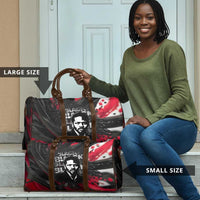 Steve Biko Travel Bag with Black Consciousness Portrait, Power Fist Symbol and Red-Black Freedom - Wonder Print Shop