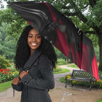 Steve Biko Umbrella with Black Consciousness Portrait, Power Fist Symbol and Red-Black Freedom - Wonder Print Shop