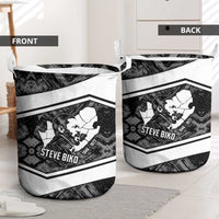 Steve Biko Laundry Basket with Monochrome Portrait, Ideas Do Not Die Quote - Wonder Print Shop