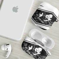 Steve Biko AirPods Case with Monochrome Portrait, Ideas Do Not Die Quote - Wonder Print Shop