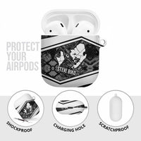 Steve Biko AirPods Case with Monochrome Portrait, Ideas Do Not Die Quote - Wonder Print Shop