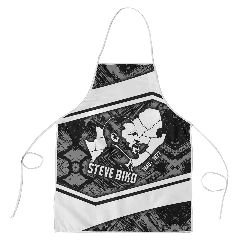 Steve Biko Apron with Monochrome Portrait, Ideas Do Not Die Quote - Wonder Print Shop