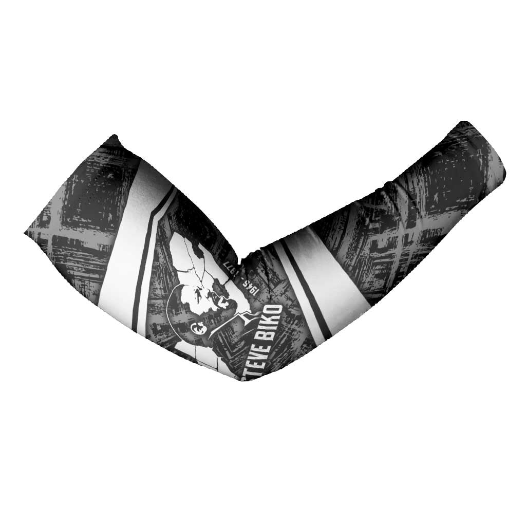 Steve Biko Arm Sleeves with Monochrome Portrait, Ideas Do Not Die Quote - Wonder Print Shop