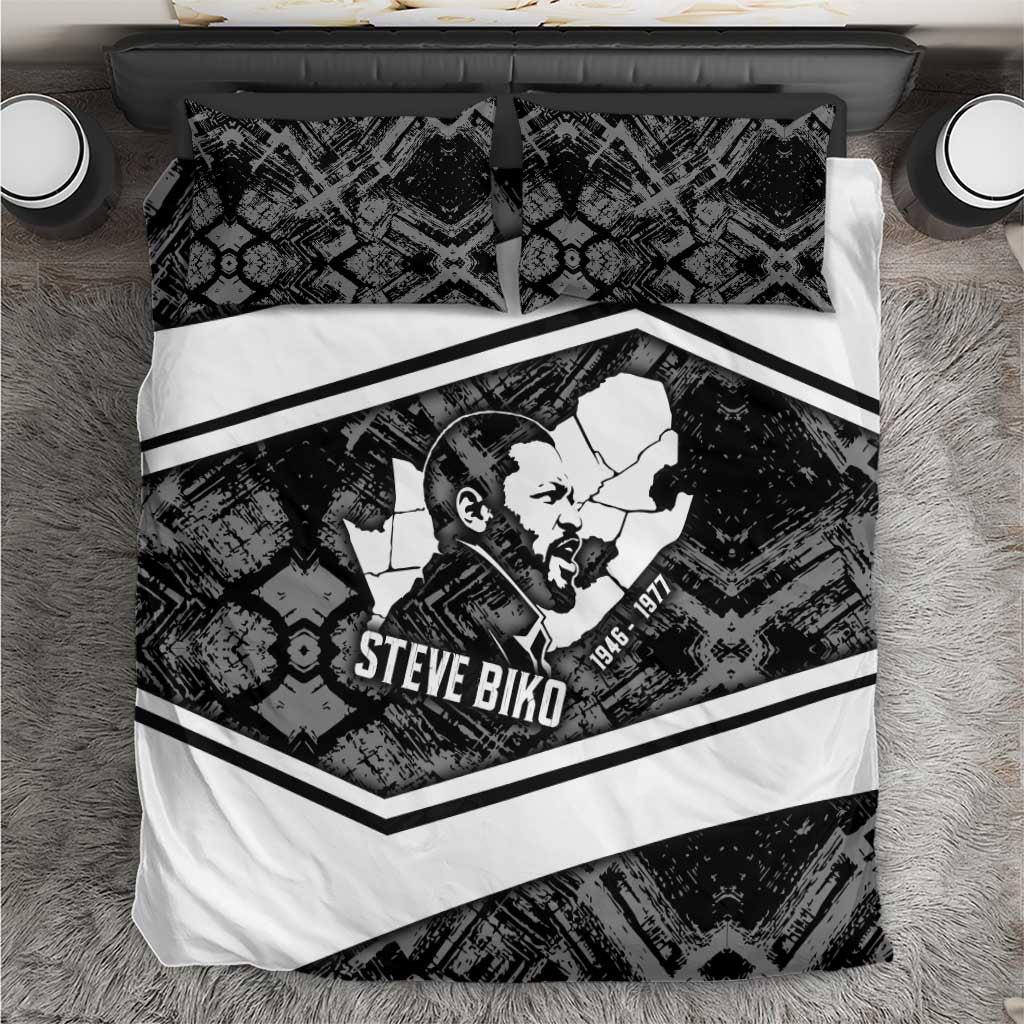 Steve Biko Bedding Set with Monochrome Portrait, Ideas Do Not Die Quote - Wonder Print Shop