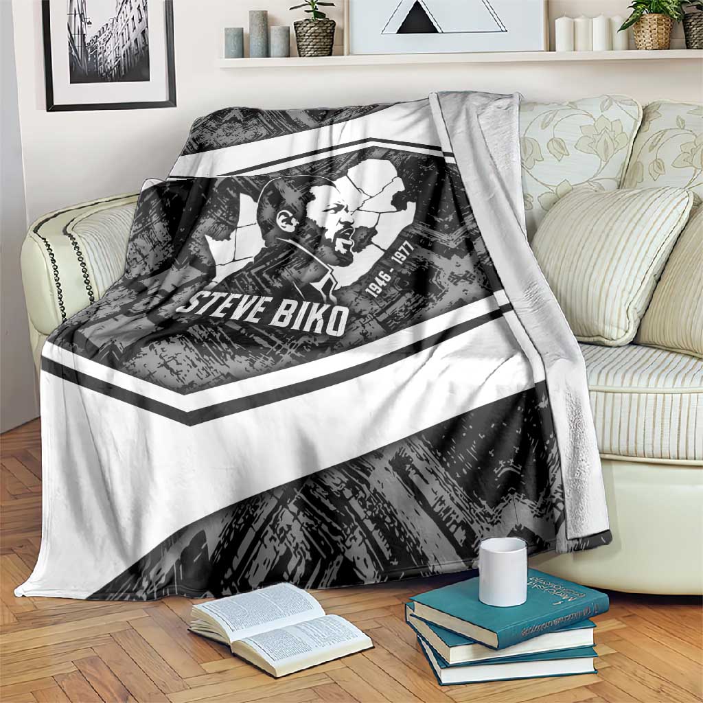 Steve Biko Blanket with Monochrome Portrait, Ideas Do Not Die Quote - Wonder Print Shop