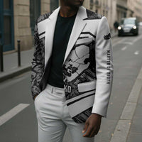 Steve Biko Blazer with Monochrome Portrait, Ideas Do Not Die Quote - Wonder Print Shop