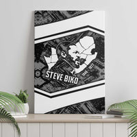 Steve Biko Canvas Wall Art with Monochrome Portrait, Ideas Do Not Die Quote - Wonder Print Shop