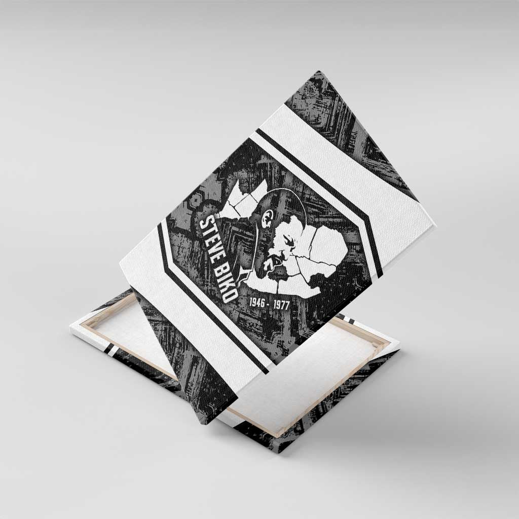 Steve Biko Canvas Wall Art with Monochrome Portrait, Ideas Do Not Die Quote - Wonder Print Shop